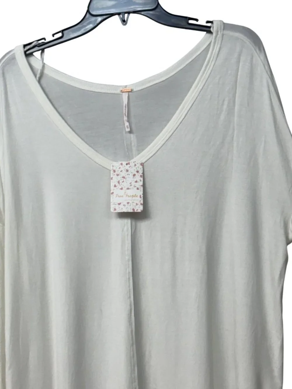 Free People Moonshine Tunic Top, Optic White, XS